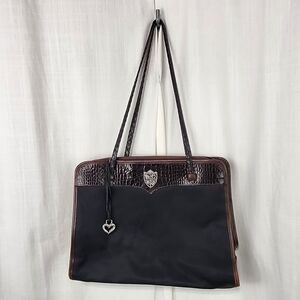 Elegant Black and Brown Women's Tote Bag
